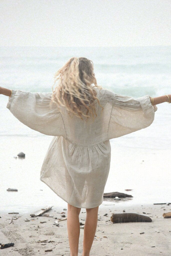 BEACHWOOD - Moon Italian Linen Bella Dress