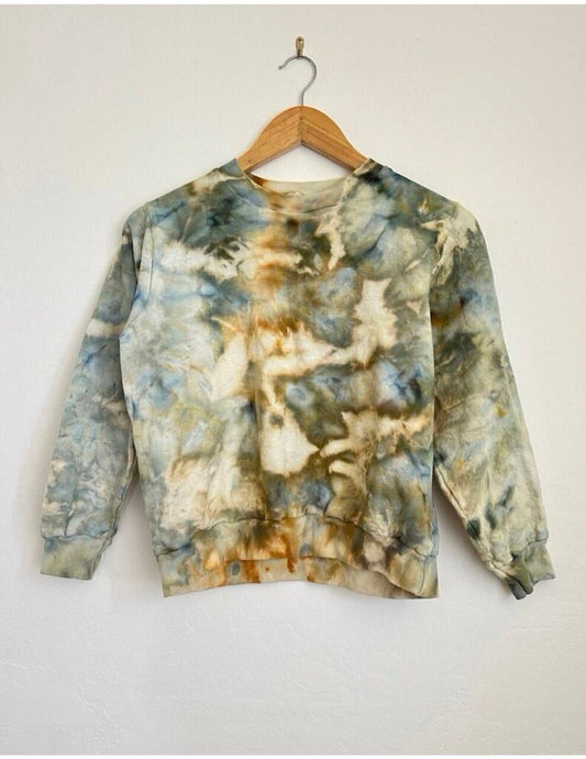 Mira Blackman - Lichen Hand-dyed Org. Cotton Kid's Sweatshirt - 6T
