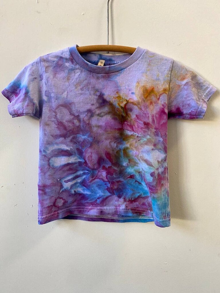 Mira Blackman - Amethyst Hand-dyed Org. Cotton Kid's Tee - 4T