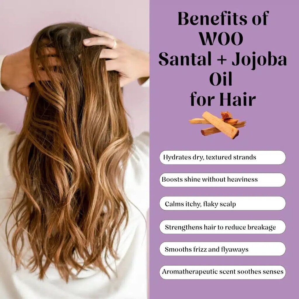 WOO - Organic Cold-pressed Santal & Jojoba Oil