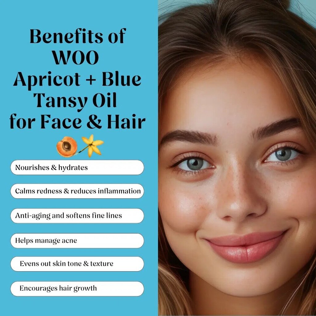 WOO - Organic Cold-pressed Blue Tansy & Apricot Oil