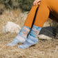 Mira Blackman - Dawn Ice-dyed Organic Cotton Socks - Large