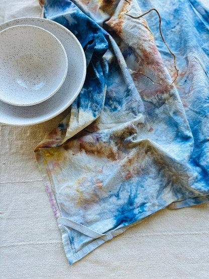 Mira Blackman - Ice-dyed Organic Cotton Everywear Towel - Dawn