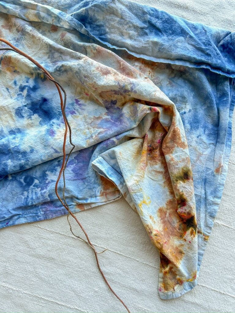 Mira Blackman - Ice-dyed Organic Cotton Everywear Towel - Dawn