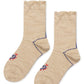 Hansel from Basel - Heart Cross-stitch Woolen Crew Sock