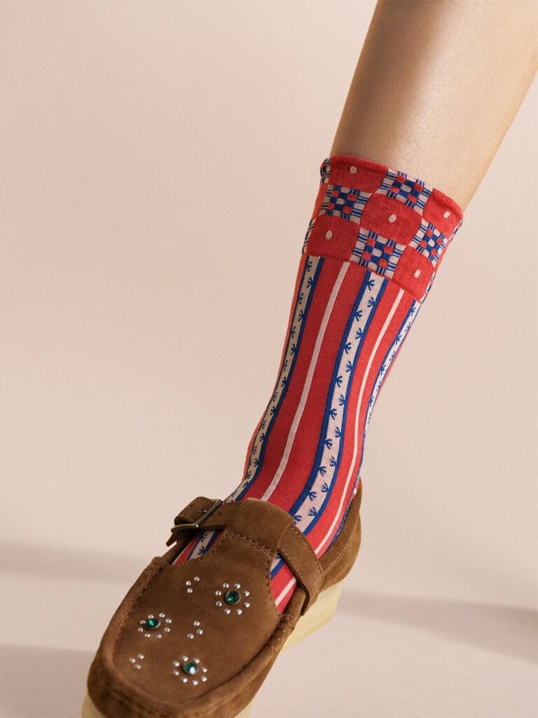 Hansel from Basel - Cottage Taffy Crew Sock
