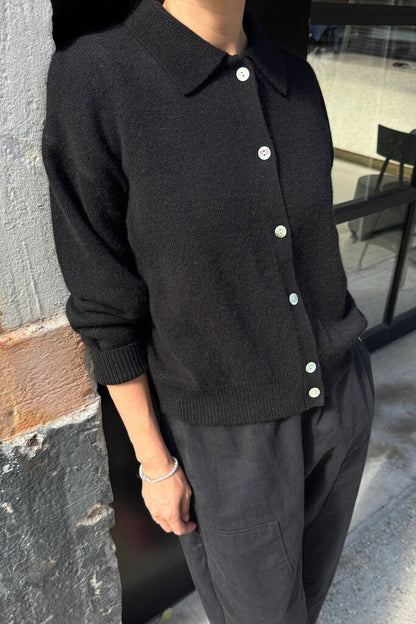 Le Bon Shoppe - Black Cashmere Lou Cardigan - Medium/Large