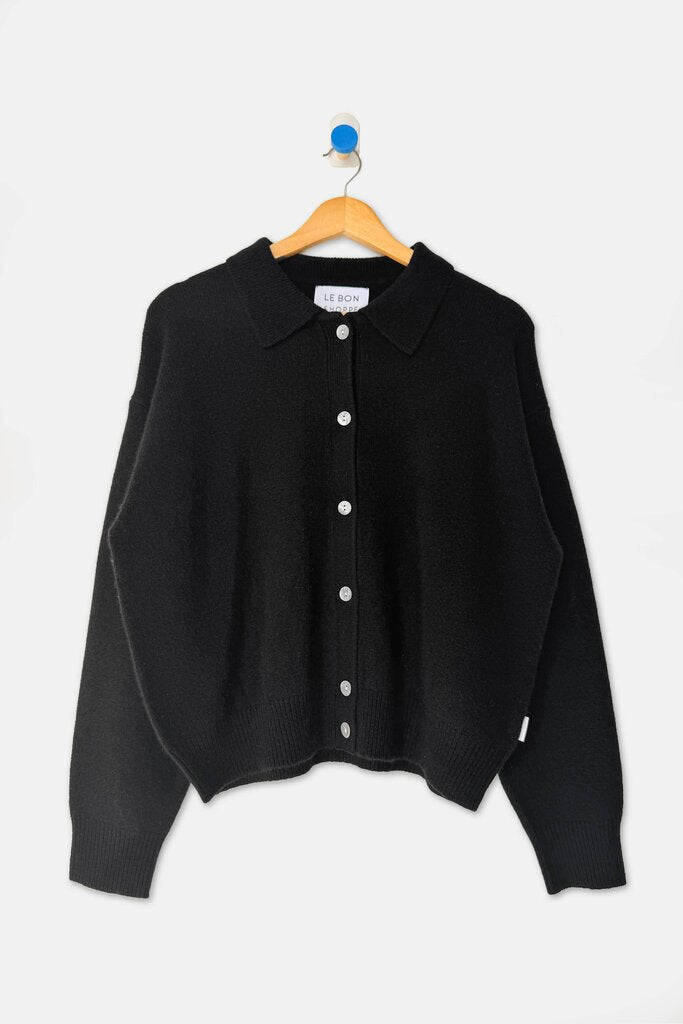 Le Bon Shoppe - Black Cashmere Lou Cardigan - XSmall/Small