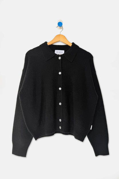 Le Bon Shoppe - Black Cashmere Lou Cardigan - XSmall/Small