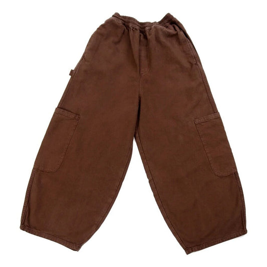 MEALS - Chocolate Cotton Canvas Chef Pants - Medium