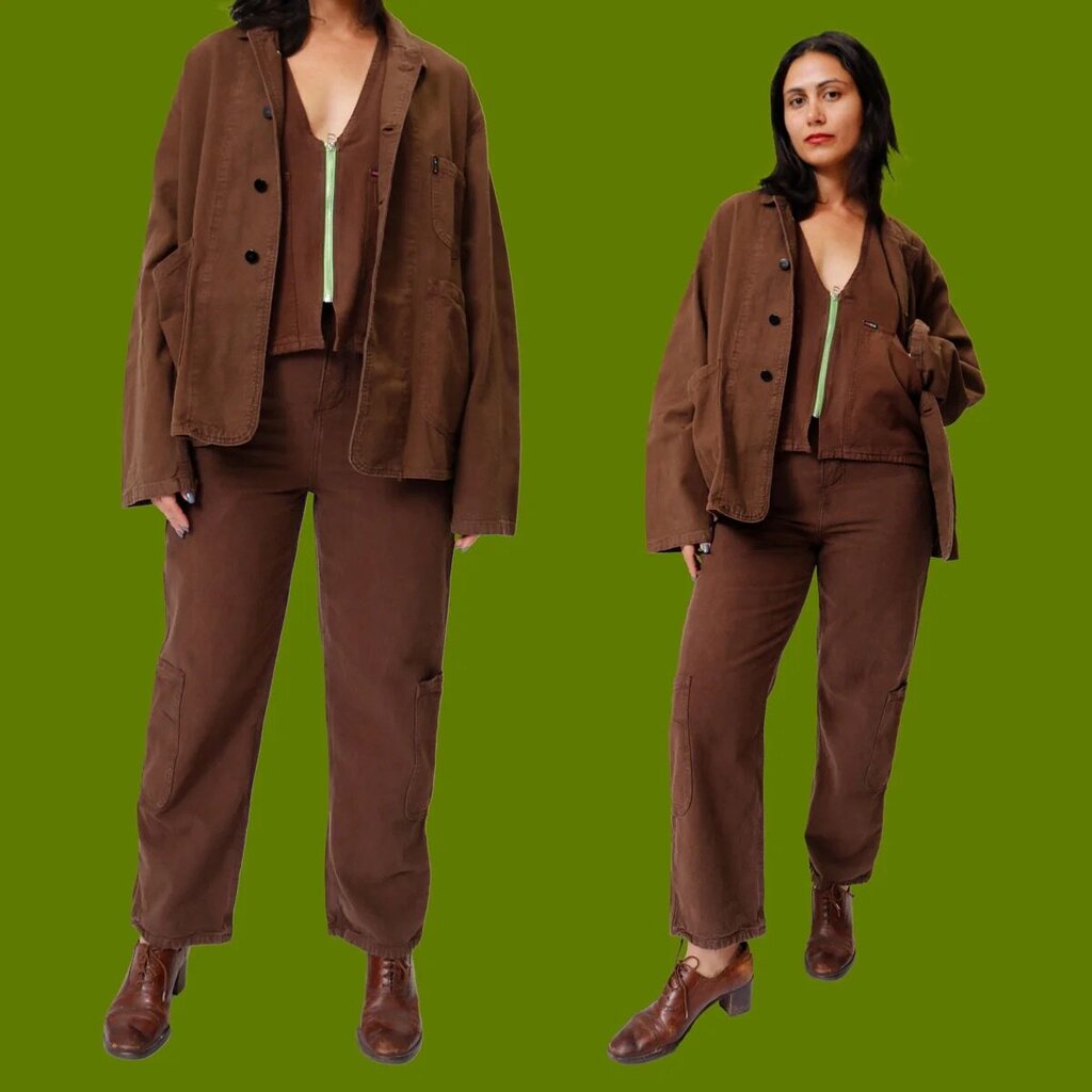 MEALS - Chocolate Cotton Canvas Forager Pants - Small