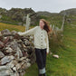 Aran Woollen Mills - Irish Cream Knit Merino Aran Cardigan - Medium