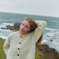 Aran Woollen Mills - Irish Cream Knit Merino Aran Cardigan - Small