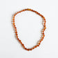 Canyon Leaf - Classic Baltic Amber Knotted Strand Necklace - Adult 16"