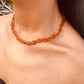 Canyon Leaf - Classic Baltic Amber Knotted Strand Necklace - Adult 16"