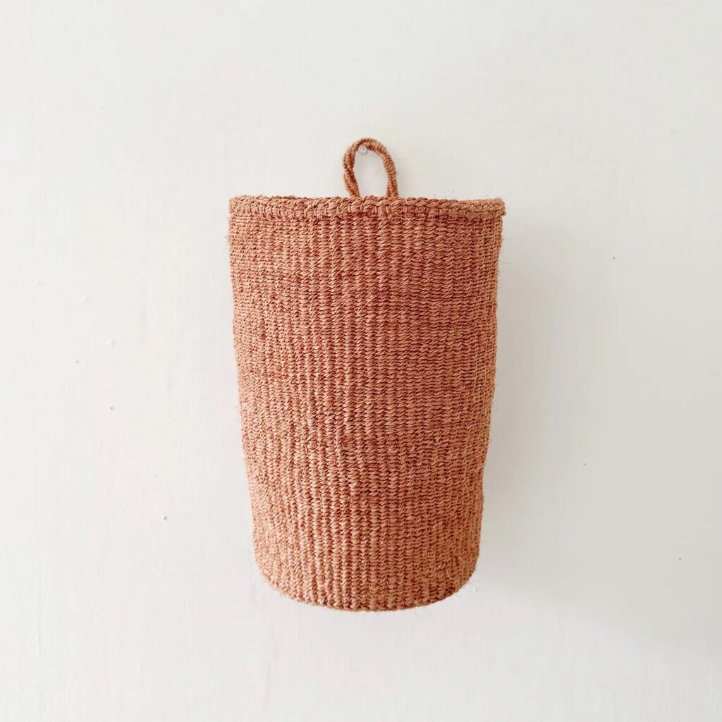 Amsha - Earth Sisal Hanging Basket - Woven in Kenya
