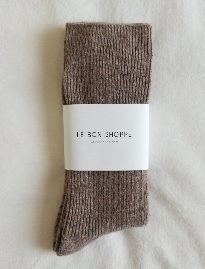 Le Bon Shoppe - Snow Socks - Mauve Confetti