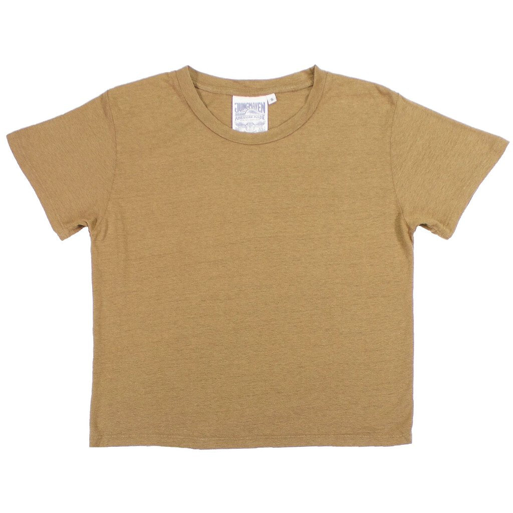 Jungmaven - Cropped Lorel Tee - Coyote - Large