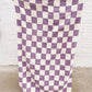 Sundream - Heavyweight Throw Blanket - Checkered Lilac