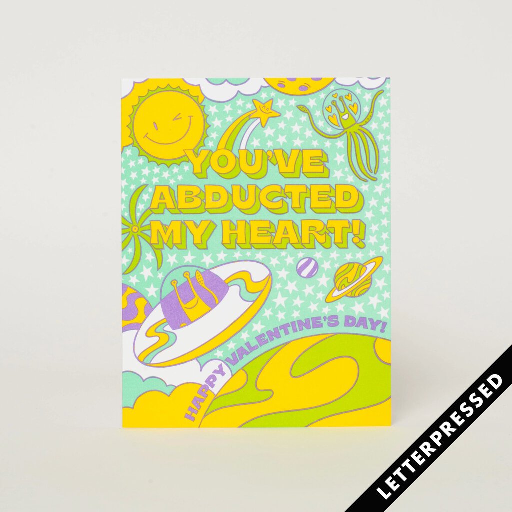 HELLO!LUCKY x Egg Press MFG - Letterpress Greeting Card - You've Abducted my Heart